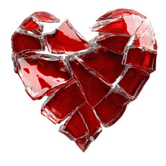 Shattered Heart A Symbol of Broken Love, Grief, and Emotional Distress