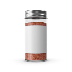 Spice Jar Mockup Perfect for Branding Packaging, isolated on transparent background, 3d Png