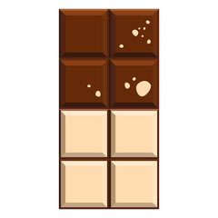 Chocolate bar cartoon cute design