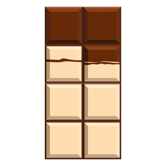 Chocolate bar cartoon cute design