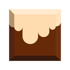Chocolate bar cartoon cute design