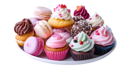 Colorful Dessert Plate