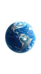 Fototapeta premium Low-resolution image of Earth, centered, showing Americas