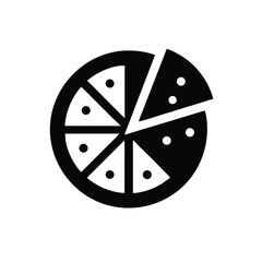 Pizza Icon Silhouette