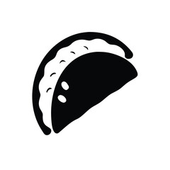 Silhouette of a Delicious Empanada
