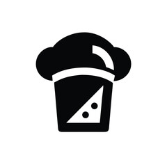 Chef Hat with Food Silhouette