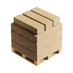 A stack of cardboard boxes is piled on top of each other