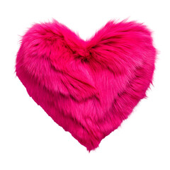 Fuzzy Heart A Symbol of Love and Warmth in Vibrant Pink