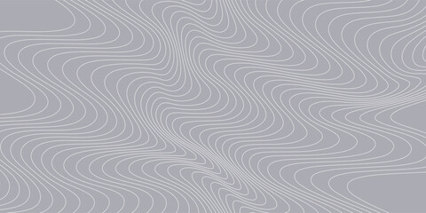 Abstract white lines with grey background. White seamless pattern background. Minimalis digital wave technoogy.