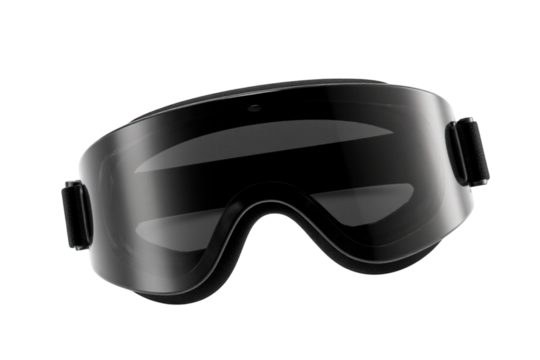 ski goggles on white background
