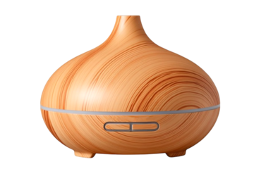 wooden bowl with onion a modern electric aroma lamp