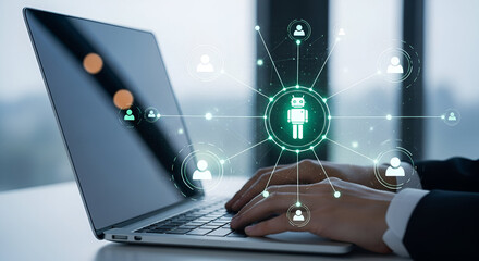 Intelligent automation integration demonstrating efficient digital task workflow automation in