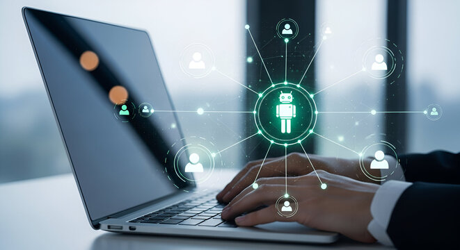 Intelligent automation integration demonstrating efficient digital task workflow automation in