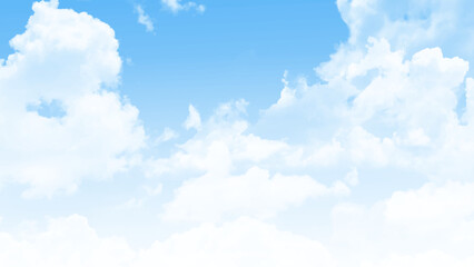 Sky blue white cloud background. Blue sky with clouds background photo