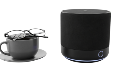 Modern Smart Speaker with Home Lifestyle Props