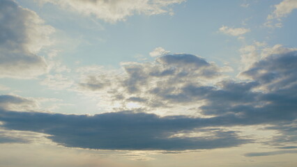 The Beautiful Cloudy Sunset Sky A stunning representation of Natures exquisite Canvas