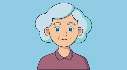 Elderly Woman, Senior Character, Cartoon Elder, Aging Gracefully, Cartoon Wisdom, Elderly Art, Senior Style, Aging Portrait, Wise Character, Cartoon Experience

