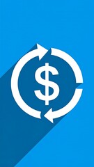 Obraz premium Circular financial icon