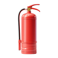 Obraz premium Red Fire Extinguisher Safety Equipment Fire Prevention, isolated on transparent background, perfect cutout, PNG