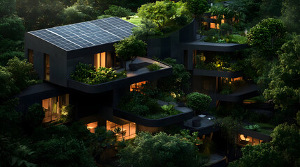 Sustainable Eco Houses Nestled In Lush Rainforest