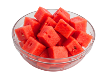 Watermelon Red Pink Diced Cubed Chunks Pieces Fruit Fresh Juicy