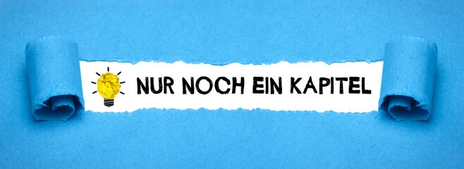 Nur noch ein Kapitel	
