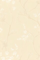 Cream Floral Seamless Pattern
