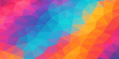Abstract colorful geometric background with triangles and modern design elements