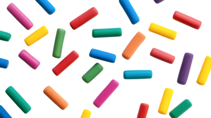 Multicolored Rubber Erasers