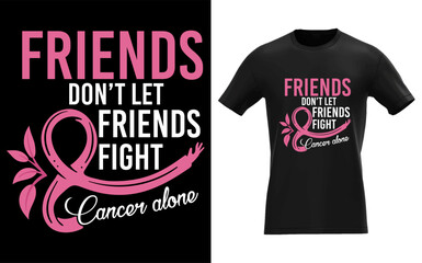 Womens friends support breast cancer awareness fight together design