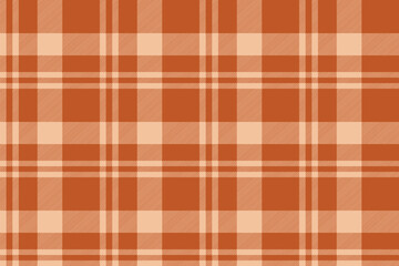 plaid background check fabric texture brown color gingham vector autumn seamless pattern cloth illustration