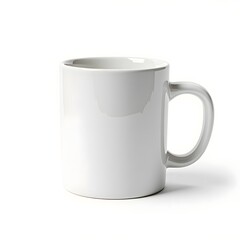 white cup isolated