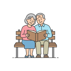 Grandparents Reading Together
