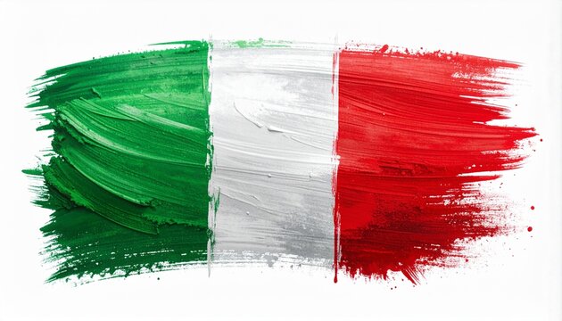 image of an Italian flag painting