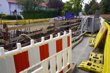 Construction of the district heating pipeline and connection of a wastewater heat pump in Hanover,...