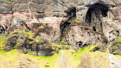 Beautiful colorful volcanic landscape in Iceland