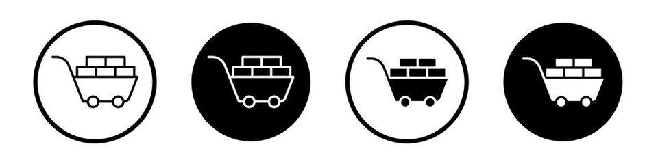 Raw material icons pack in black and white versions for web.