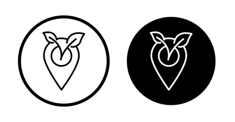 Locally grown icons pack in black and white versions for web.