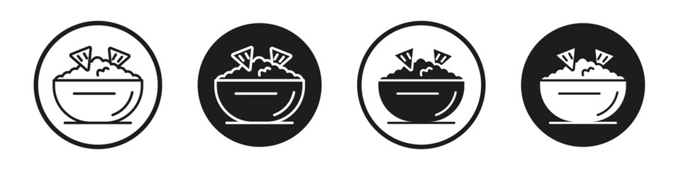 Guacamole icons pack in black and white versions for web.