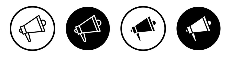 Fake news icons pack in black and white versions for web.