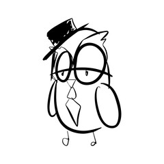 owl-knowledge-symbol-think-line-art-hand-draw-icon-vector.eps