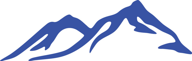 Obraz premium Mountain simple icon. Vector ICON all icon Viktor