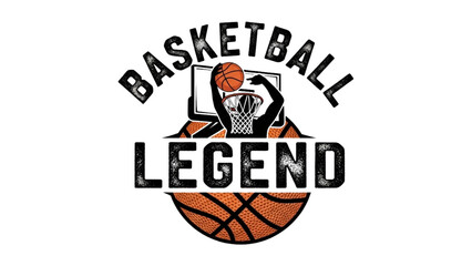 Basketball and Basketball Player Vector Silhouette Illustration Set AI EPS PNG