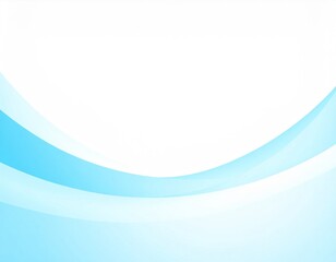 Light Blue and White Abstract Wavy Background with Smooth Gradient and Minimalist Design