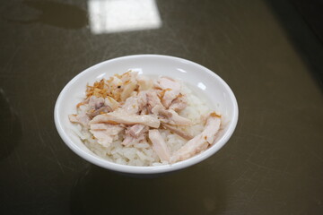 阿宏師火雞肉飯の鶏肉飯