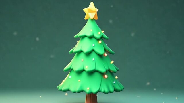 Christmas Tree Animated Icon 4K