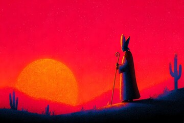 Saint Stephen of Hungary shines in traditional garb a history beacon for learning and events