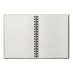 blank notebook isolated on white
