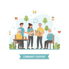 Volunteer Helping Seniors