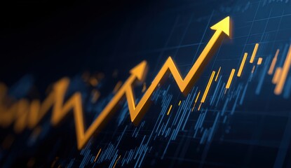 Chart showing upward trend